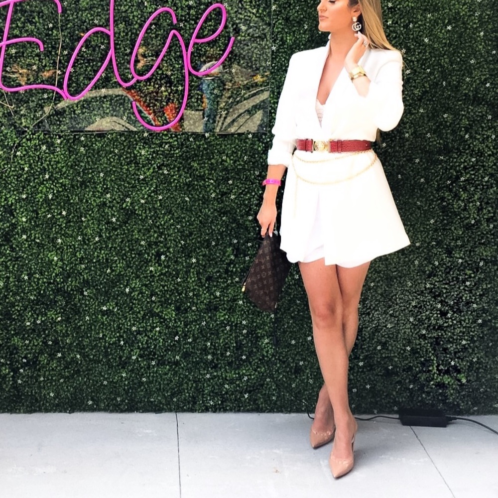 ASOS White Linen Skort